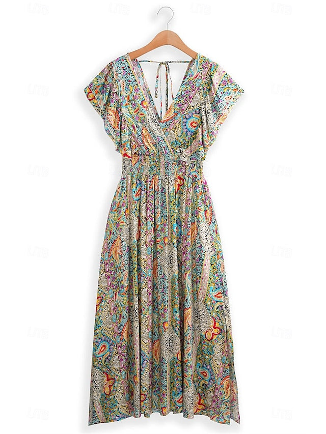 Sienna Floral Ruffle Midi Dress